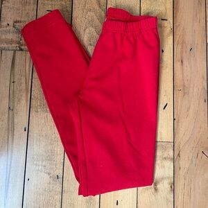 Hanna Andersson Vibrant Red Kids Leggings size 10